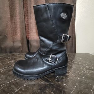 Harley Davidson Boots, Black, Size 7 1/2